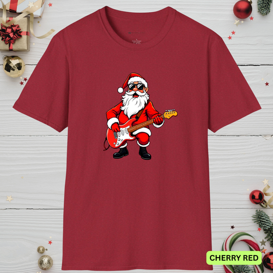 SANTA SHREDS    | T-SHIRT - 8 colors - 9 sizes | 🎁 Perfect for:  Musicians, guitarists & band members  Music teachers & choir directors  Students in school bands  Rock fans & classic rock lovers