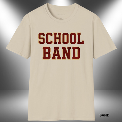 SCHOOL BAND       | T-SHIRT - 7 colors - 9 sizes | March in style. Represent your sound.