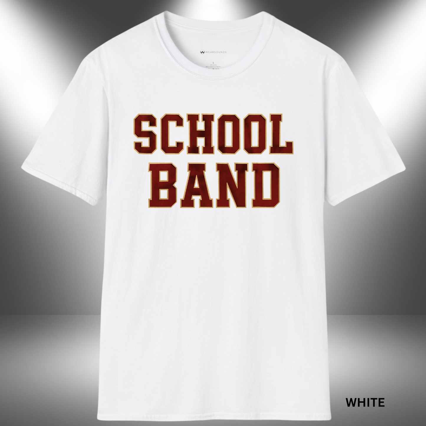 SCHOOL BAND       | T-SHIRT - 7 colors - 9 sizes | March in style. Represent your sound.