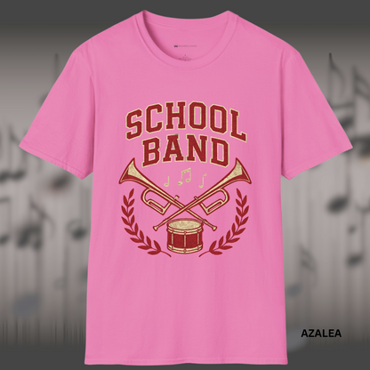 SCHOOL BAND CREST OF SOUND | Rep your band with pride!      | T-SHIRT - 7 colors - 9 sizes