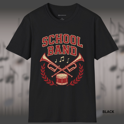 SCHOOL BAND CREST OF SOUND | Rep your band with pride!      | T-SHIRT - 7 colors - 9 sizes