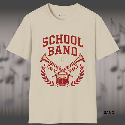 SCHOOL BAND CREST OF SOUND | Rep your band with pride!      | T-SHIRT - 7 colors - 9 sizes