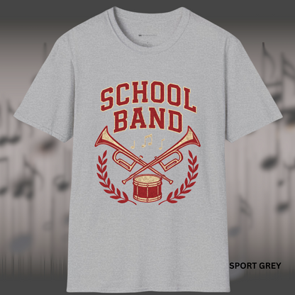 SCHOOL BAND CREST OF SOUND | Rep your band with pride!      | T-SHIRT - 7 colors - 9 sizes