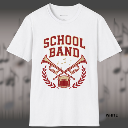 SCHOOL BAND CREST OF SOUND | Rep your band with pride!      | T-SHIRT - 7 colors - 9 sizes