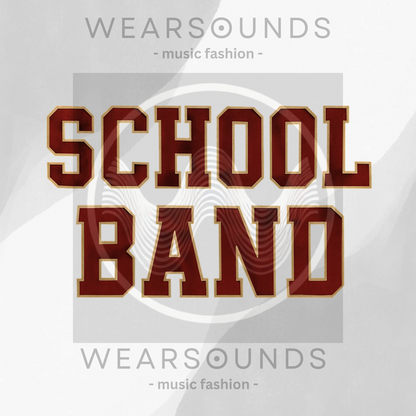 SCHOOL BAND       | T-SHIRT - 7 colors - 9 sizes | March in style. Represent your sound.