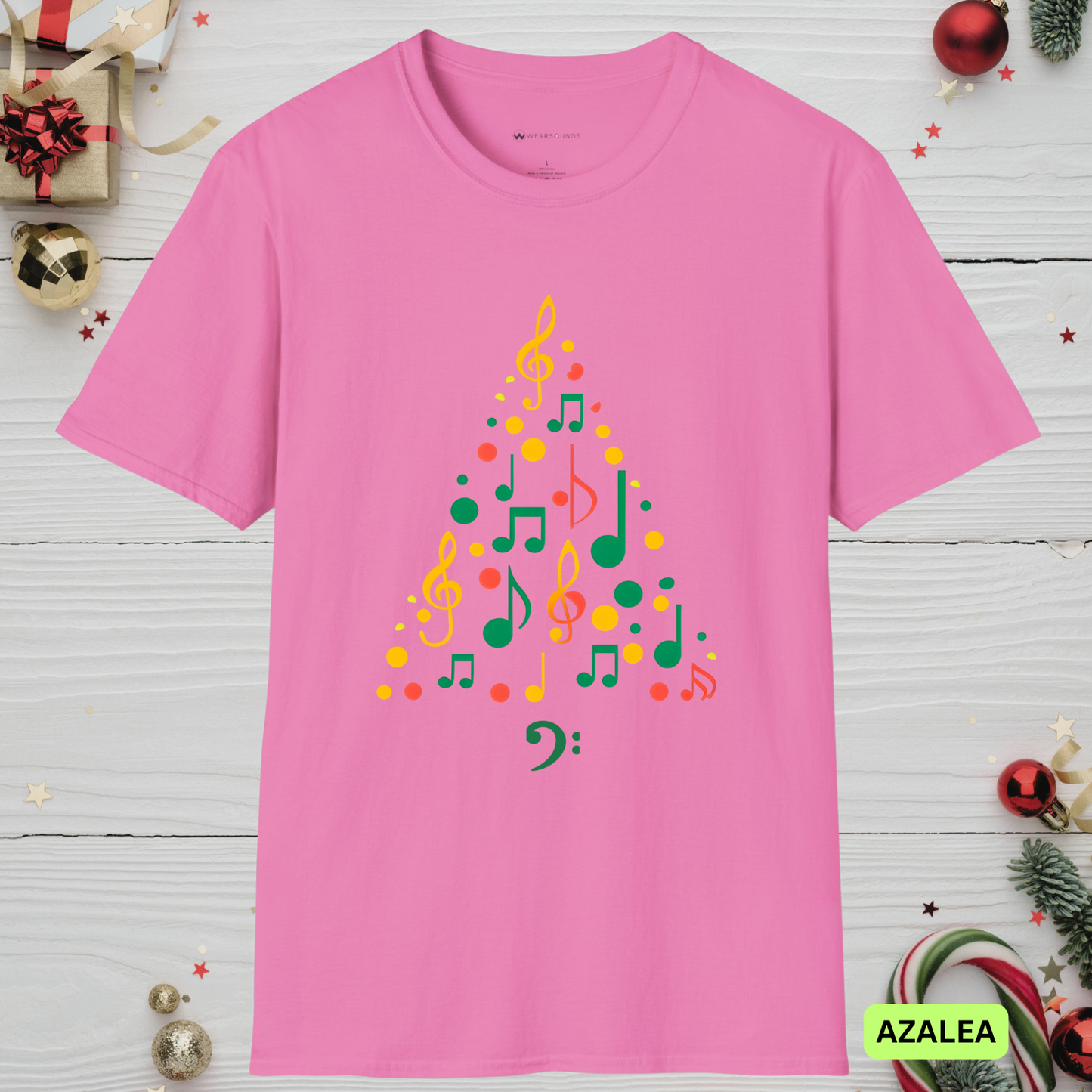 Season’s Soundings    | T-SHIRT - 8 colors - 9 sizes |  🎁 Perfect for: Anyone who believes in the Music of Christmas,  Choir and band teachers, Musicians performing Christmas concerts, Music students and festive families, Carolers and community performers