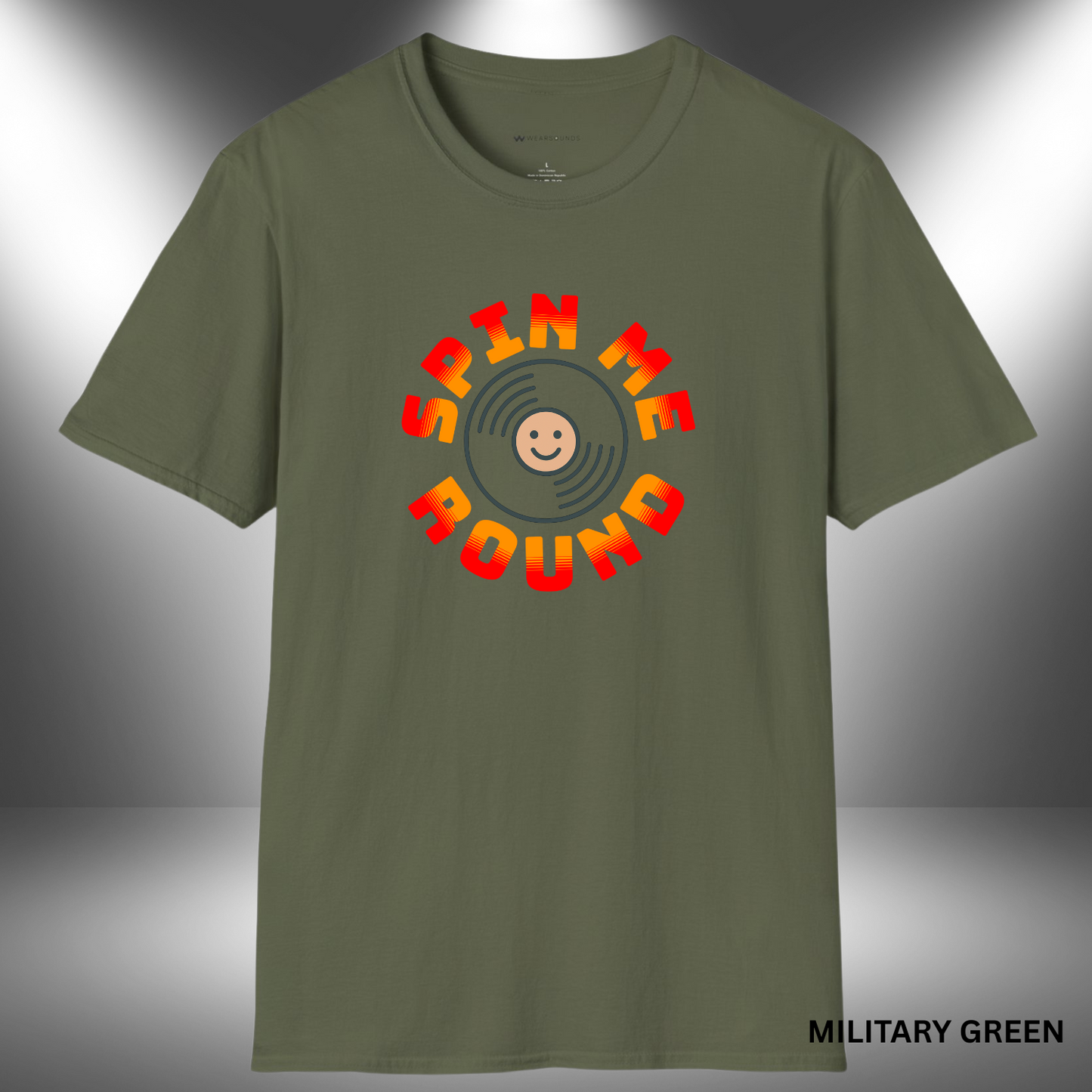 SPIN ME ROUND        | T-SHIRT - 6 colors - 9 sizes | Add a smile to your style—let your love for vinyl and old-school beats take a spin with this fun tee!