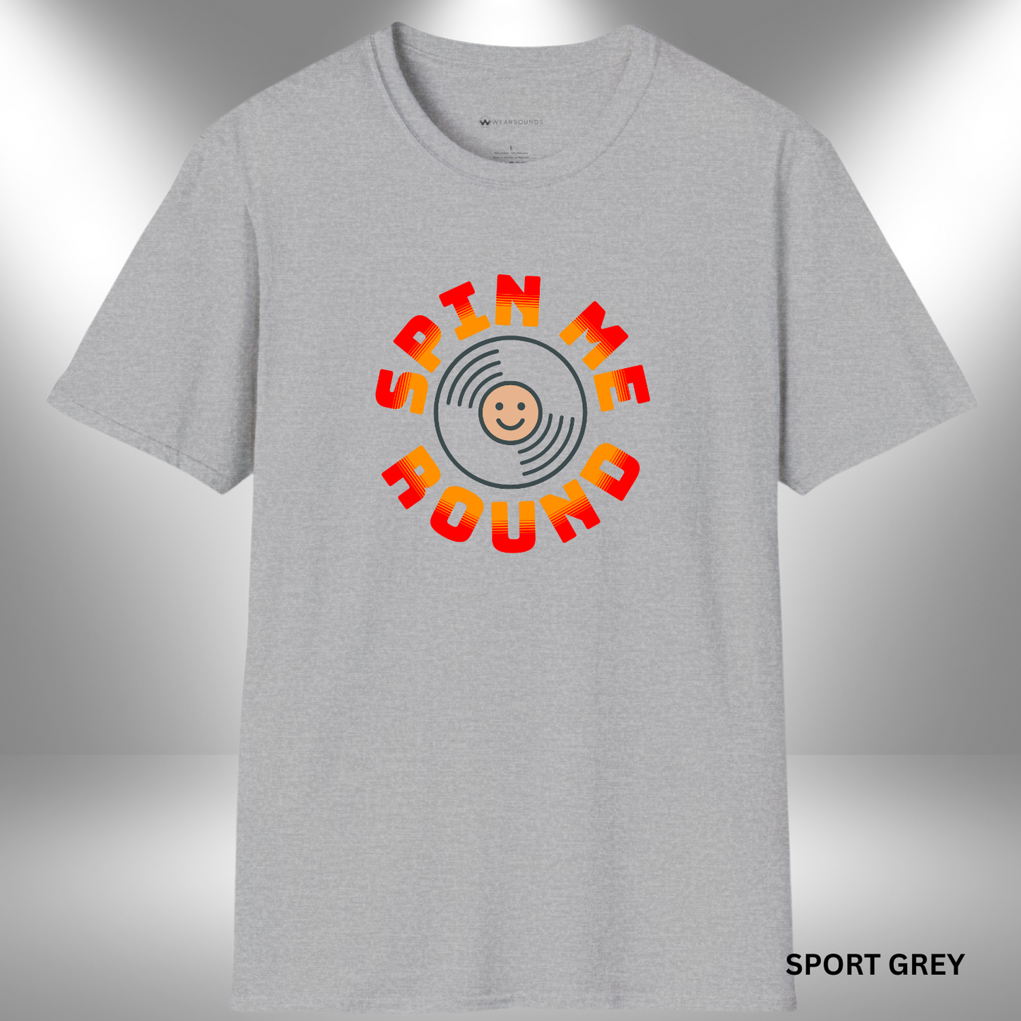 SPIN ME ROUND        | T-SHIRT - 6 colors - 9 sizes | Add a smile to your style—let your love for vinyl and old-school beats take a spin with this fun tee!