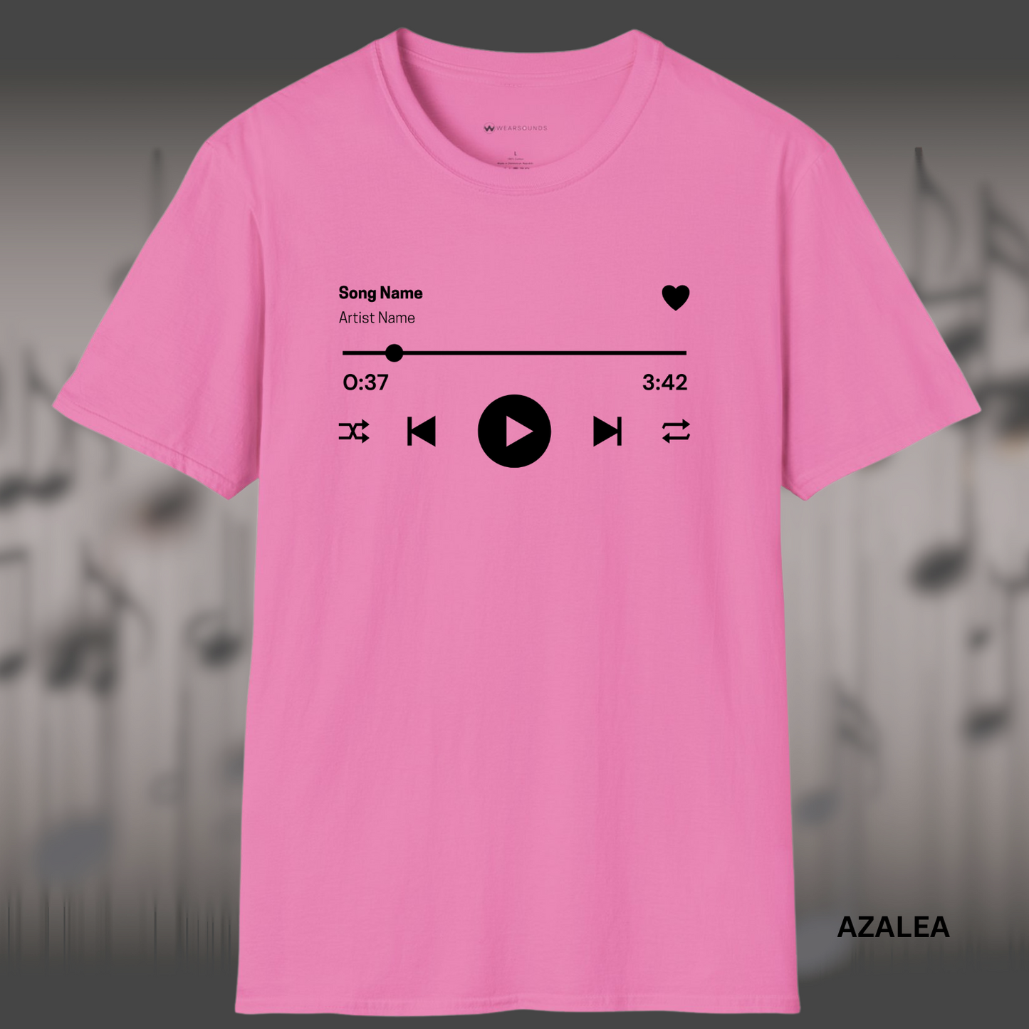TRACK IN PROGRESS    | T-SHIRT - 4 colors - 9 sizes | Music Player Shirt - 🖤 Add it to your rotation.