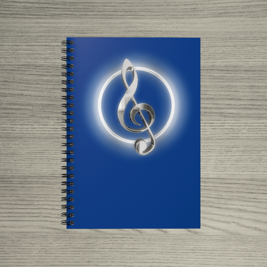 TREBLE CLEF Spiral Notebook - Ruled Line with Treble Clef Design, Perfect for Music Lovers, Students, Gift Ideas for Musicians
