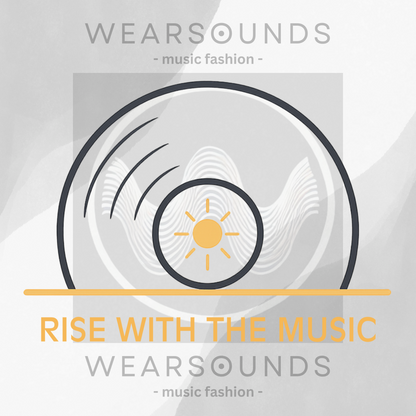 RISE WITH THE MUSIC      | T-SHIRT - 7 colors - 9 sizes | — because every great day starts with a great track.