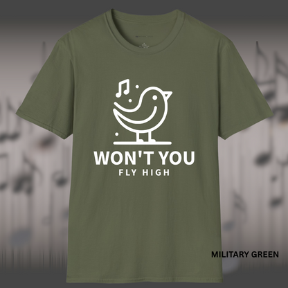 WON'T YOU FLY HIGH        | T-SHIRT - 7 colors - 9 sizes