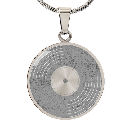 VINYL STATIC | Circle Pendant with Luxury Necklace