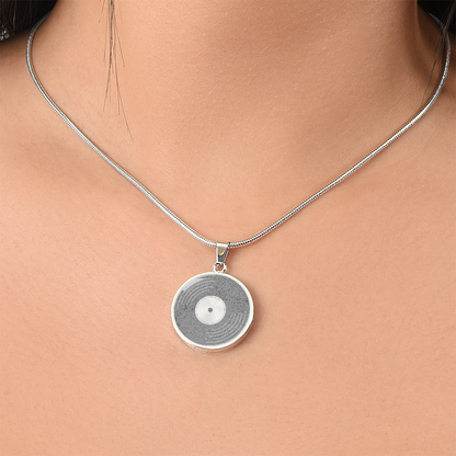 VINYL STATIC | Circle Pendant with Luxury Necklace